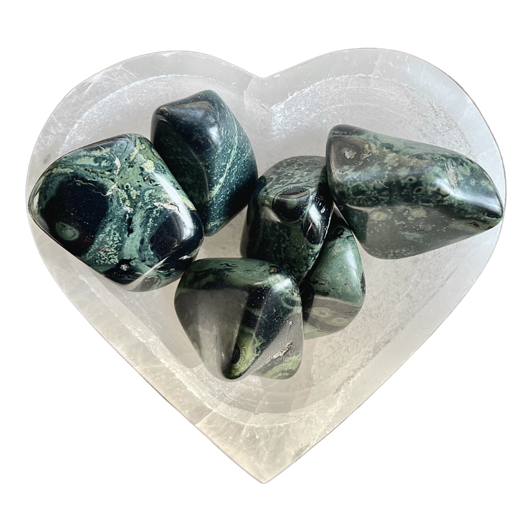 Crocodile Jasper Tumbled Stone