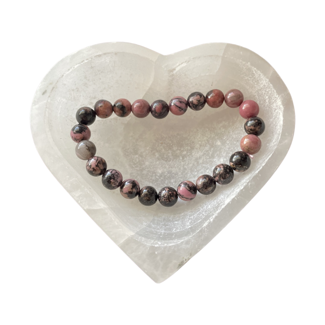 Rhodonite Bead Bracelet