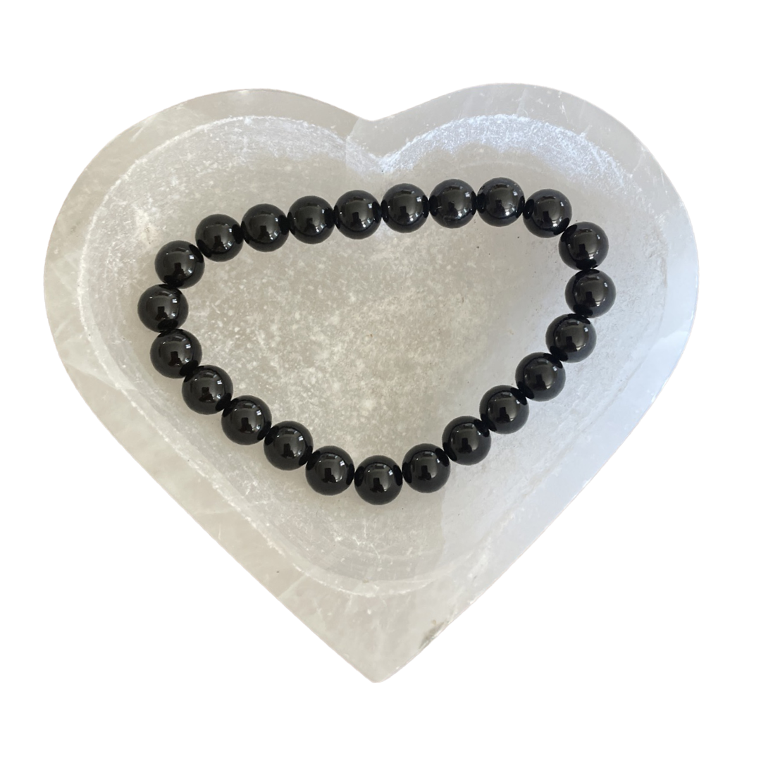 Black Tourmaline Bead Bracelet