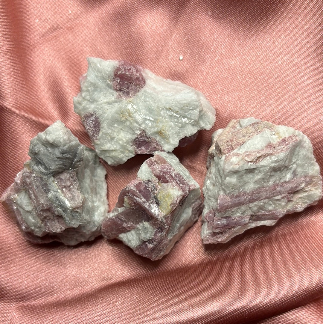 Pink Tourmaline Rough Stone