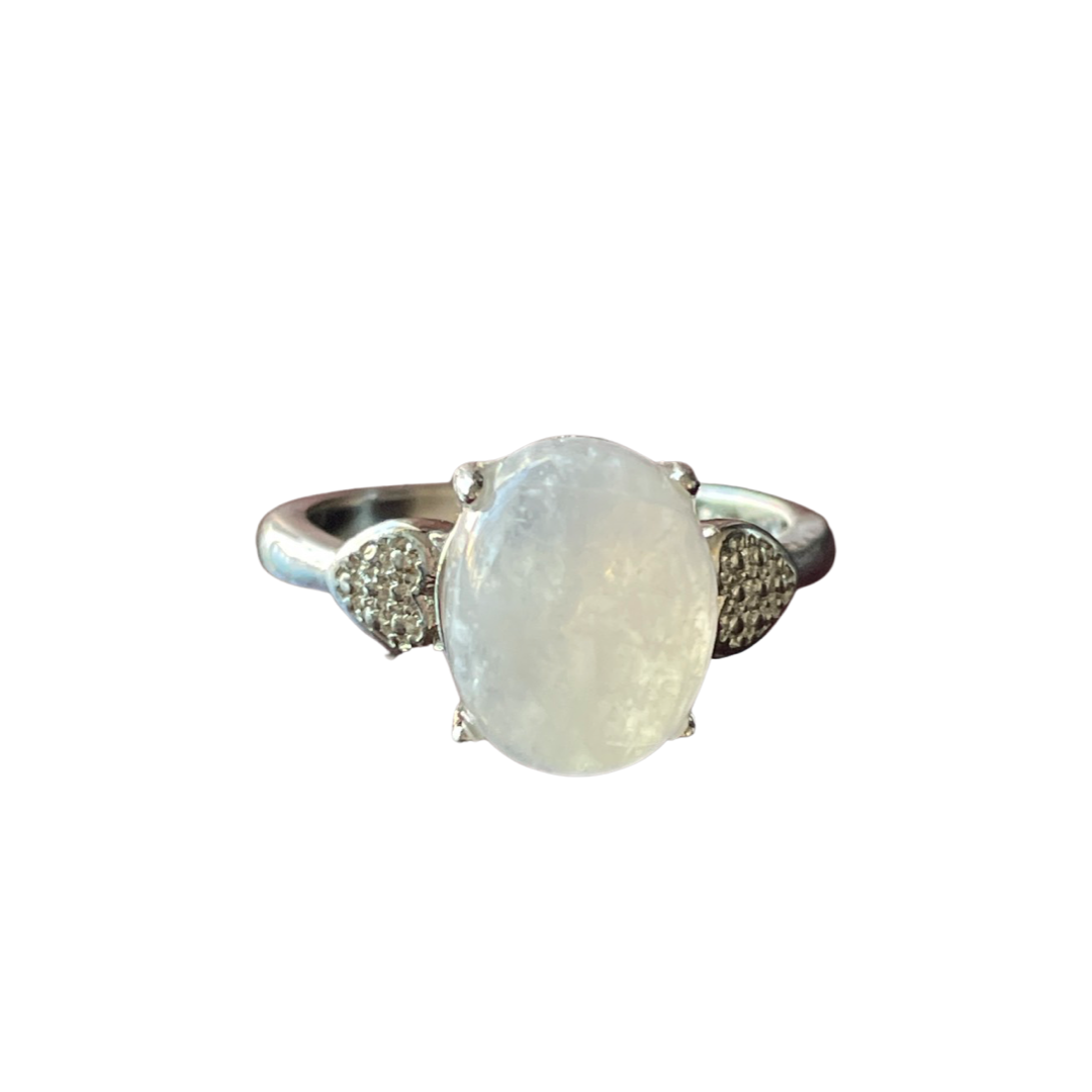 Rainbow Moonstone Ring