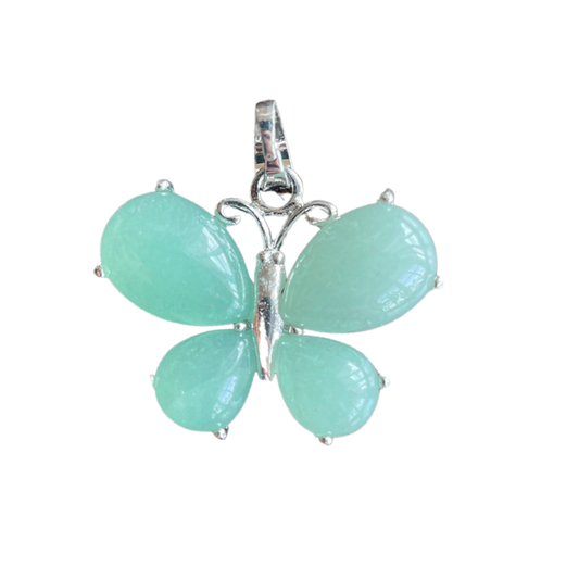 Green Aventurine Butterfly Pendant