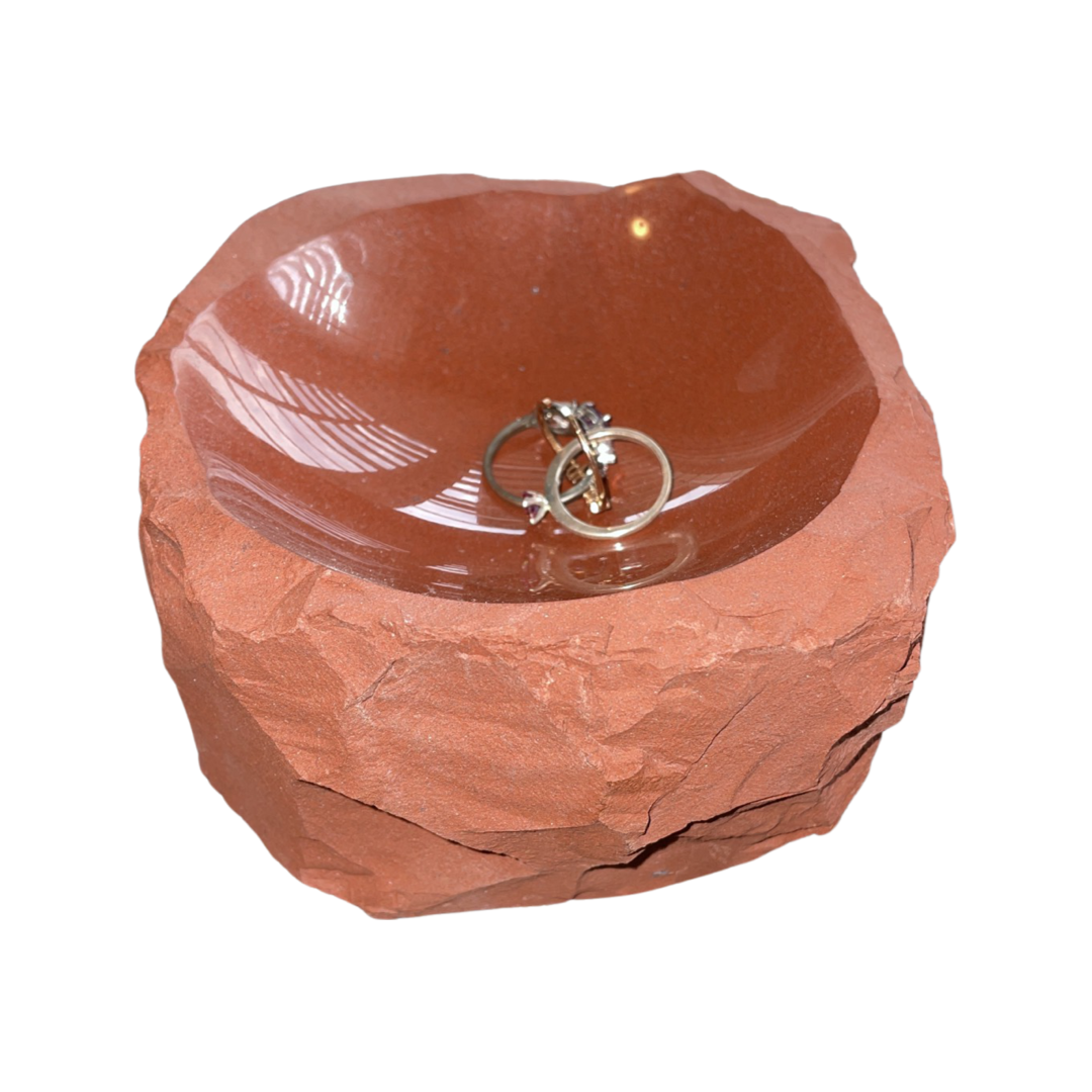 Red Jasper Ring Dish