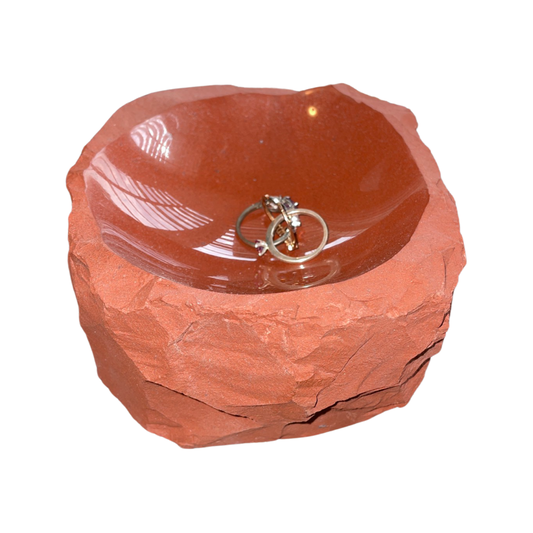 Red Jasper Ring Dish