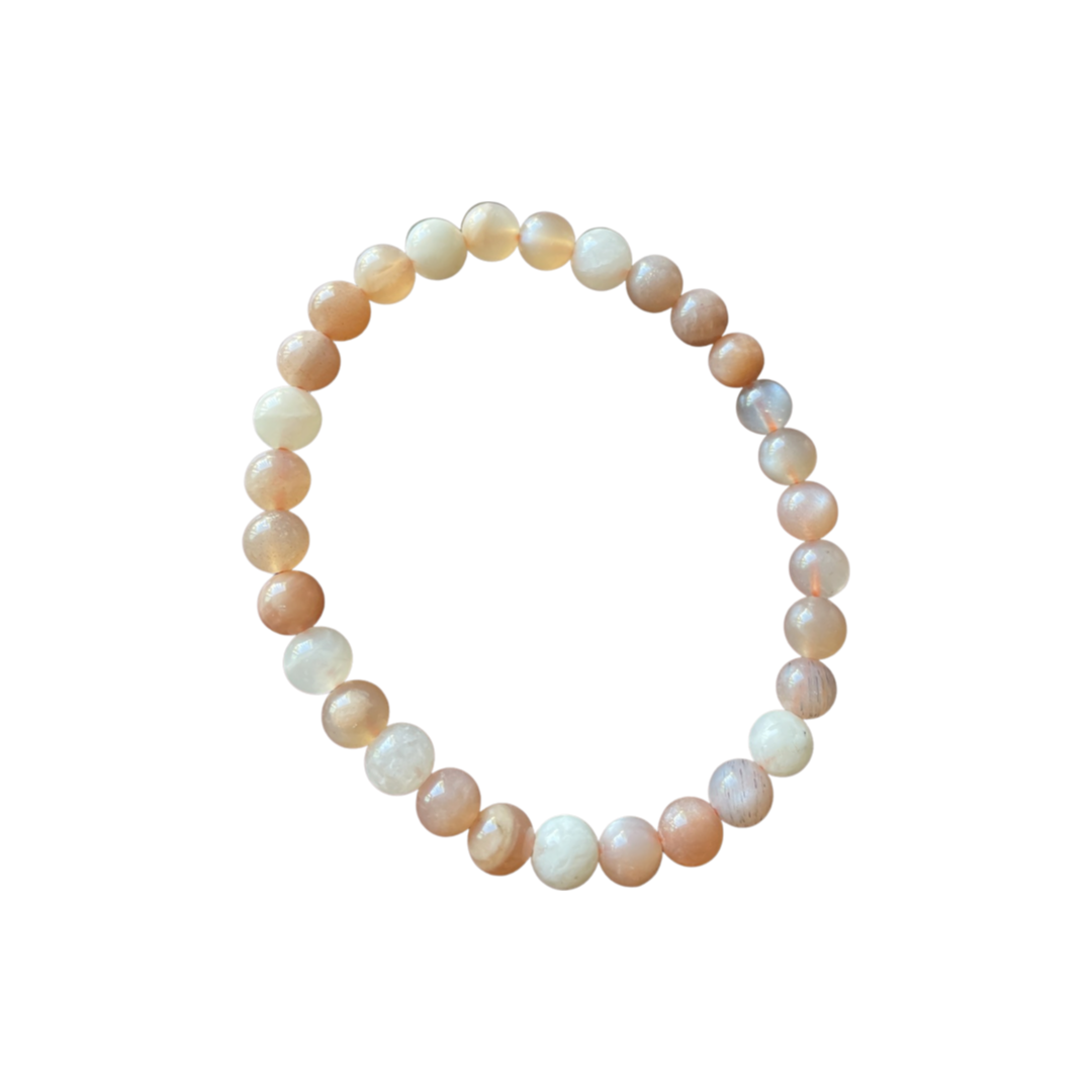 Multi-Moonstone Bead Bracelet