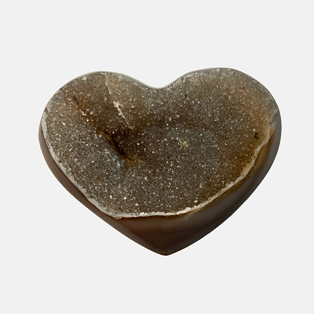 Agate Druzy Heart