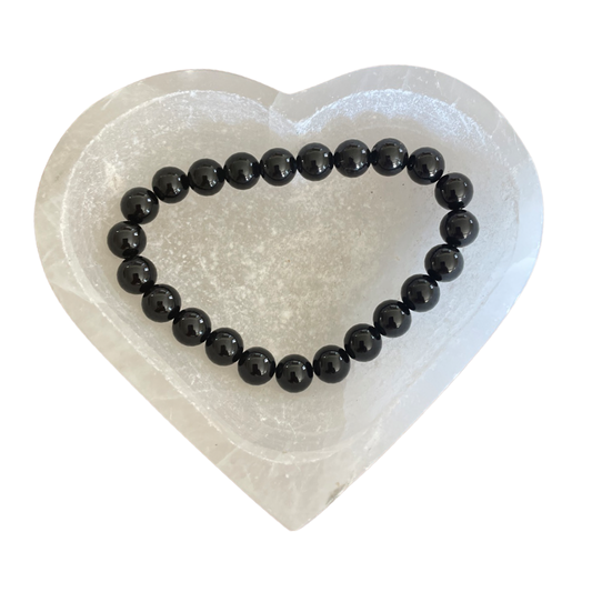 Black Tourmaline Bead Bracelet