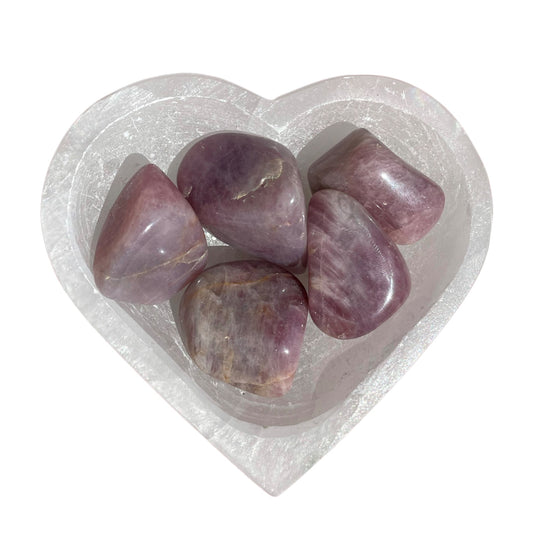 Lavender Rose Quartz Tumbled Stone