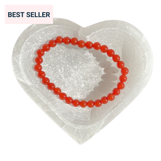 Carnelian Bead Bracelet